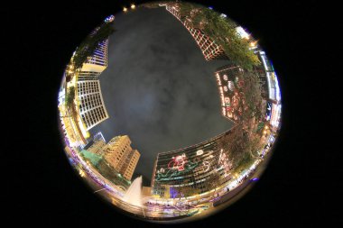 TST Hong Kong 11 Kasım 2012 'de yılbaşı ışıklandırması