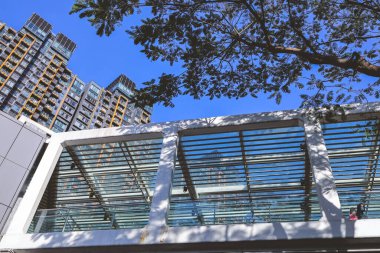 23 Aralık 2022 Wu Kai Sha 'daki modern ayak köprüsü.