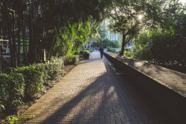 23 Aralık 2022 Wu Kai Sha Hong Kong 'un yol manzarası