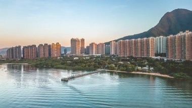 Ma On Shan, Hong Kong 'da 23 Aralık 2022' de bir bina.