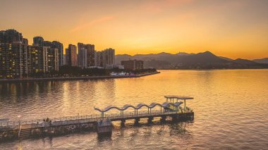 Ma On Shan, Hong Kong 'da 23 Aralık 2022' de bir bina.