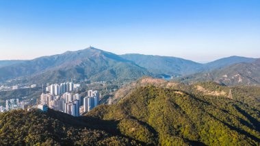 3 Mart 2022 Tsuen Wan, Hong Kong manzarası.