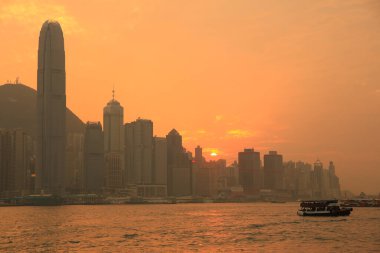 4 Kasım 2012 Hong Kong Victoria Limanı Sihirli Saat