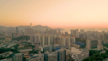 Kowloon Yarımadası şehir manzarası, Shek Kip Mei 2 Mart 2022