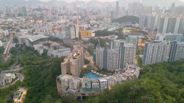 Kowloon Tong Pohled Město Hongkong Března 2022 — Stock video