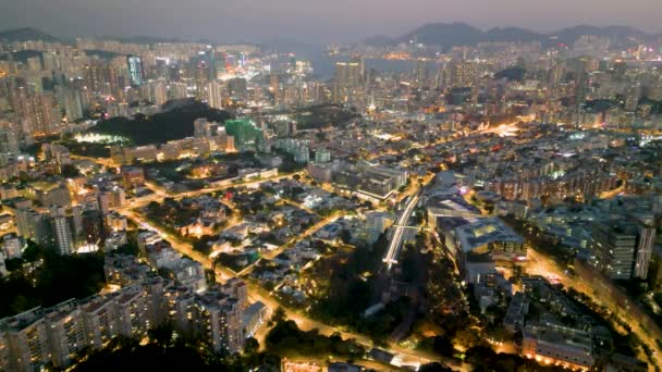 Kowloon Tong Widok Miasto Hongkong Marca 2022 — Wideo stockowe