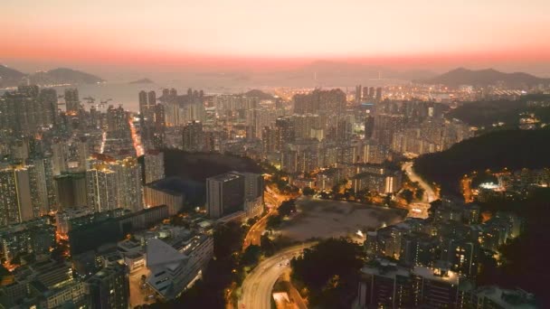 Lung Cheung Road Autópálya Hong Kongban 2022 Március — Stock videók
