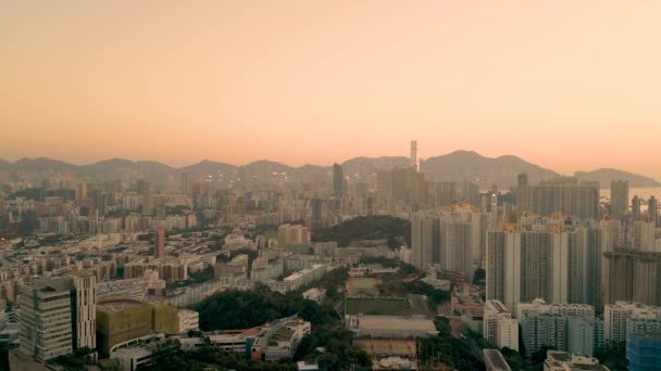 City Scape Kowloon Peninsula Shek Kip Mei Березня 2022 — стокове відео