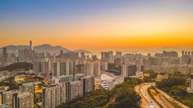 Kowloon Yarımadası şehir manzarası, Shek Kip Mei 2 Mart 2022