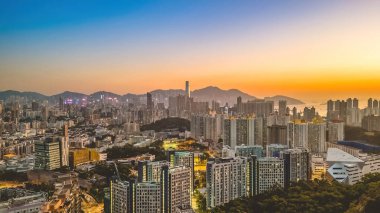 Kowloon Yarımadası şehir manzarası, Shek Kip Mei 2 Mart 2022