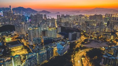 Batı Kowloon Yarımadası, Hong Kong 2 Mart 2022