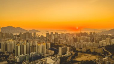 Kowloon Yarımadası şehir manzarası, Shek Kip Mei 2 Mart 2022