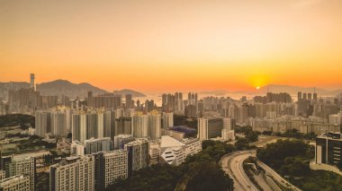 Kowloon Yarımadası şehir manzarası, Shek Kip Mei 2 Mart 2022