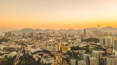 Kowloon Yarımadası şehir manzarası, Shek Kip Mei 2 Mart 2022