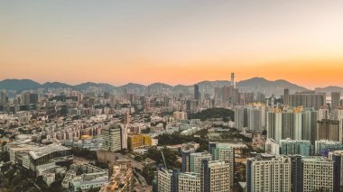 Kowloon Yarımadası şehir manzarası, Shek Kip Mei 2 Mart 2022