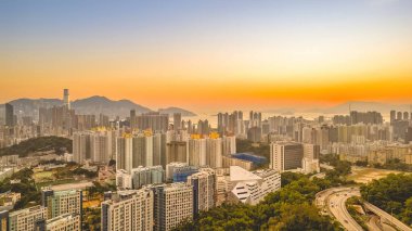 Kowloon Yarımadası şehir manzarası, Shek Kip Mei 2 Mart 2022