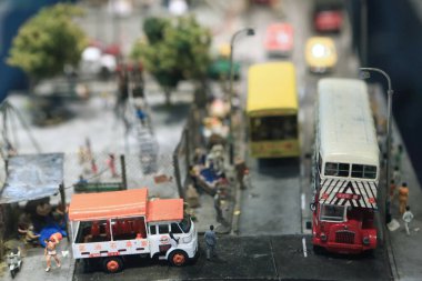 Minyatür şehir, ölçekli şehrin eğlencesi, hk 12 Ağustos 2012