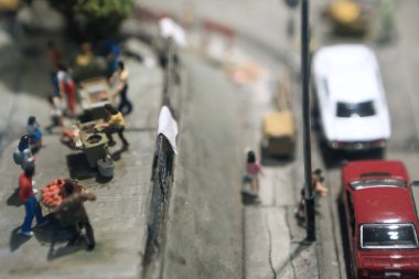 Minyatür şehir, ölçekli şehrin eğlencesi, hk 12 Ağustos 2012