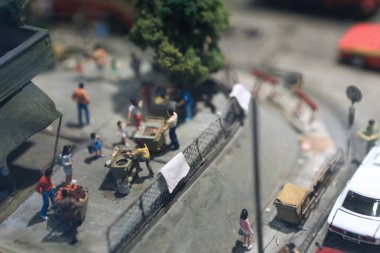 Minyatür şehir, ölçekli şehrin eğlencesi, hk 12 Ağustos 2012