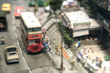 Minyatür şehir, ölçekli şehrin eğlencesi, hk 12 Ağustos 2012