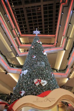 Bir Noel ağacı festivali alışveriş merkezi, Hong Kong. 28 Kasım 2012