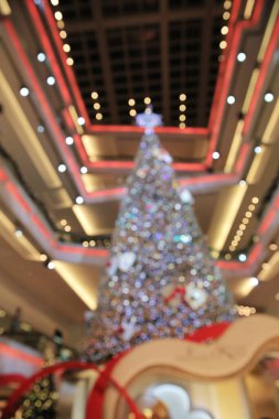 Bir Noel ağacı festivali alışveriş merkezi, Hong Kong. 28 Kasım 2012