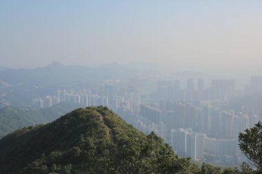 Razor Hill Hk 'daki Sai kung' un doğa manzarası.