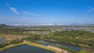 Fung Lok Wai Balık Havuzu manzarası 6 Ocak 2023