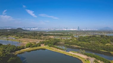 Fung Lok Wai Balık Havuzu manzarası 6 Ocak 2023