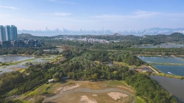 Fung Lok Wai Balık Havuzu manzarası 6 Ocak 2023