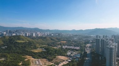 Tin Shui Wai yerleşim alanı manzarası 6 Ocak 2023