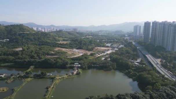 Landscape Fung Lok Wai Fish Pond Jan 2023 — Vídeos de Stock