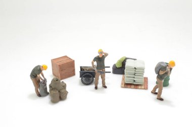 a Construction worker characters set, the worker concept