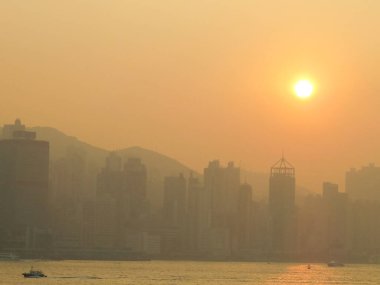 5 Jan 2013the Skyline of Hong Kong at sunset.