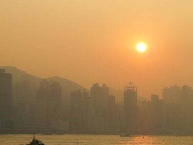 5 Jan 2013the Skyline of Hong Kong at sunset.