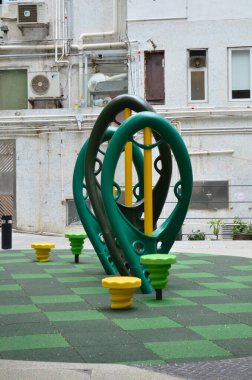 the Playground Set in Beautiful Park at hk