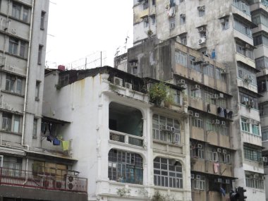 15 Jan 2013 Hong Kong old tenement buildings or tong lau ,
