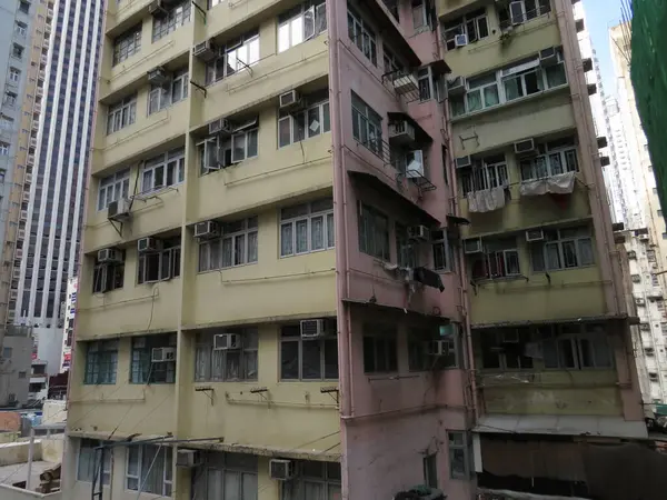 2 Feb 2013 old building in Wan Chai district, Hong Kong