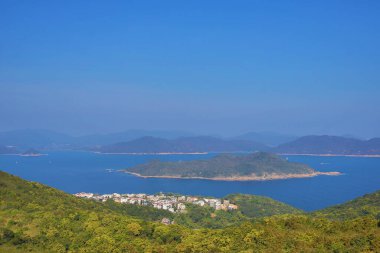 Port Shelter, Hong Kong manzarası.