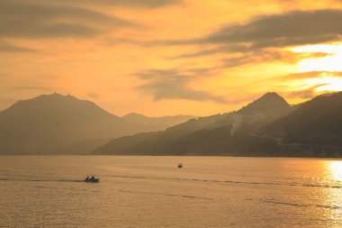 17 Feb 2013 the sunset of Junk Bay, Tseung Kwan O bay