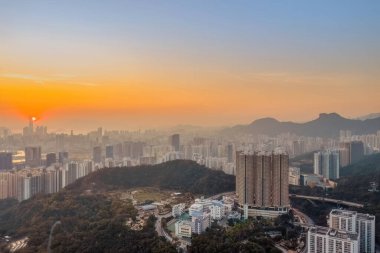 the Kowloon and Victoria Harbour in Hong Kong 18 Jan 2023