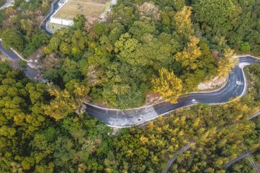 a roads cape of On Sau road, hk 18 Jan 2023