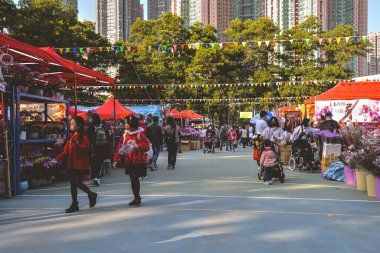 HK Chinese New Year Flower Markets, po hong park 19 Jan 2023