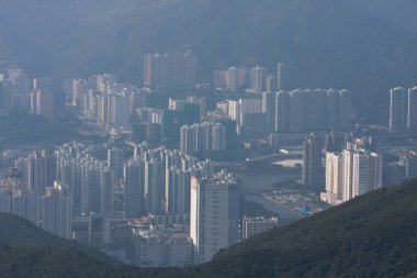 26 Sept 2007 apartment building, residential building tko Hong Kong.