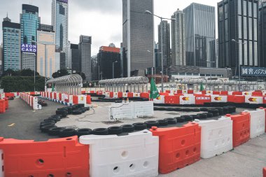 the car race track at Harbour Chill, hk