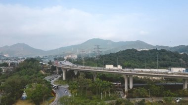 23 Jan 2023 the cityscape of Lam Kam Road, hk