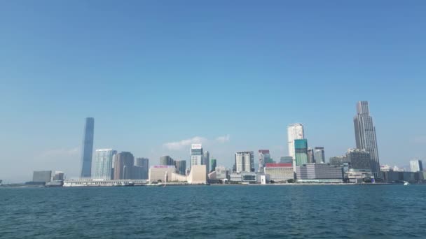 Pemandangan Kota Distrik Kowloon Hong Kong January 2023 — Stok Video