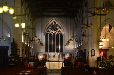 20 April 2013 Interior of St. John Cathedral, Central, Hong Kong