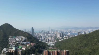 the landscape of Wong Nai Chung Reservoir Park 28 January 2023