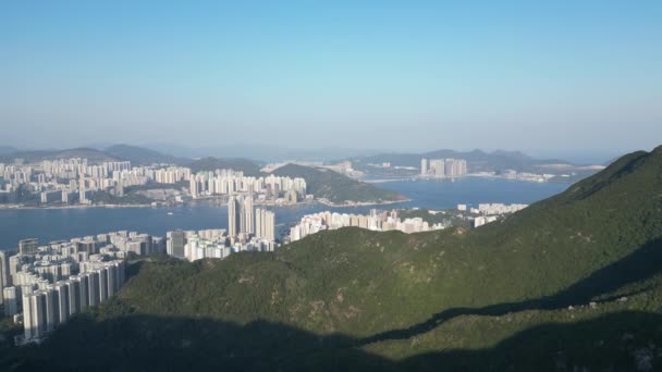 香港东面的城市景观2023年1月28日 — 图库视频影像